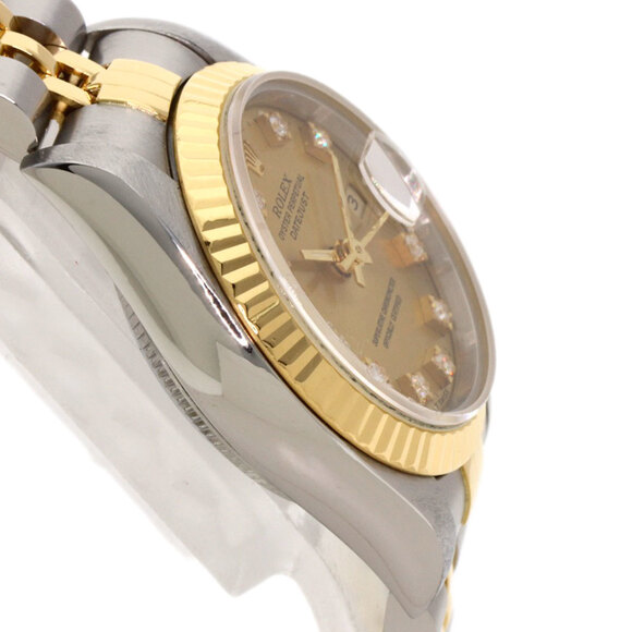 Rolex 69173G Datejust 10P Diamond Watch Stainless Steel/SSx18KYG Women's ROLEX - Picture 6 of 16